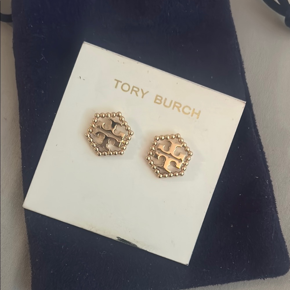 Tory Burch Gold Geometric Earrings